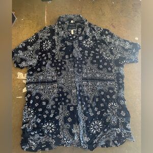 Denim & Flower Black Paisley Shirt